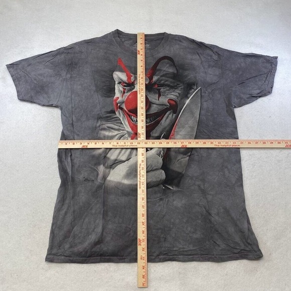 The Mountain Killer Clown Graphic Tee Thrifted Vintage Style Size 2XL - Picture 5 of 8